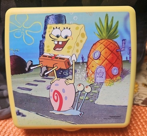Spongebob tupperware sandwich - tupperware,