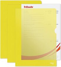 Esselte Sichthüllen Standard DIN A4 PP gelb 0,12 mm 100 Hüllen