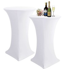 2er Set Stehtischhusse Stretch Stehtisch Ø 60 70 80 cm Tisch Hussen Bistrotisch