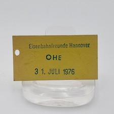 Fahrkarte Fahrschein Eisenbahnfreunde Ohe 1976