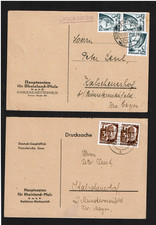 Rhld. Pfalz 2 Drucksache 6 Pf Koblenz -Metternich n Münster mit Paar 2 Pf u 3 Pf