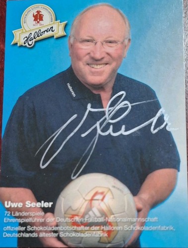 Autogrammkarte uwe seeler - uwe,