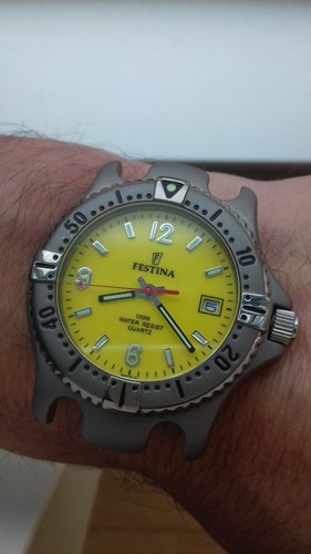 Festina 8802 yellow dial - festina,