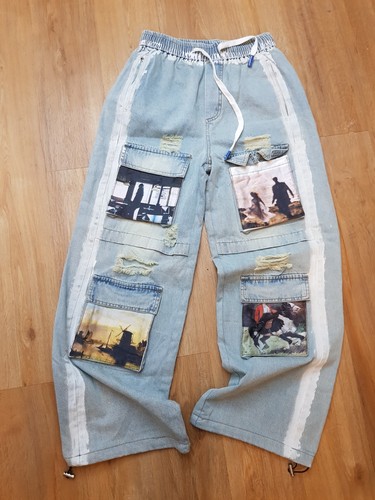 Jeans breites bein - ,