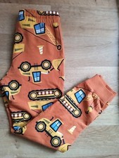 Jogginghose Kinder Baustelle Gr. 122 128 Motiv kopfüber gedruckt