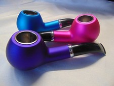 Tabakpfeifen 3er SET Metallic