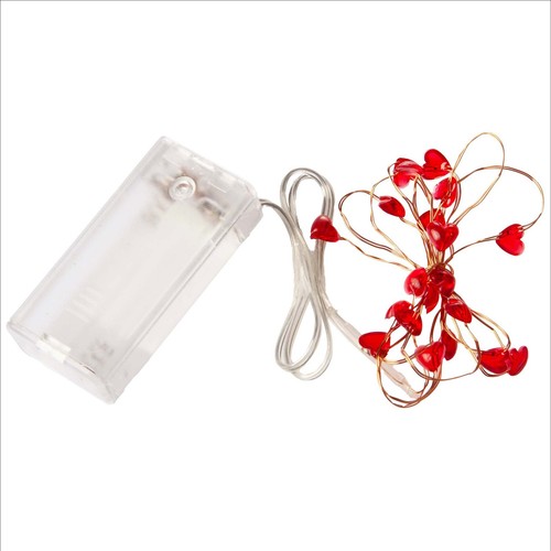 Led lichterkette herzen - 20,