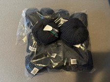 Garn | Strickwolle | 100% Schurwolle | Yorn | anthrazit | 14x 50g | NEU