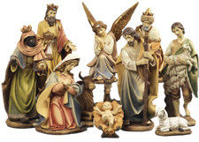 Krippenset Krippe, 43 cm, 11 Resinmotive, by Paben