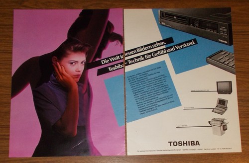 Seltene werbung toshiba - werbung,