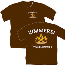 T-Shirt Zimmerer Zimmerei Bekleidung bedruckte Sachen Holzbau Logo Geschenke 24