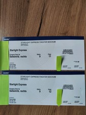 2 Starlight Express  Tickets,Sa. 20.09.25, Bochum