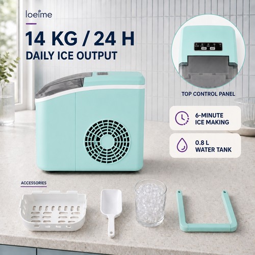 14kg 24h portable ice - ice, maker