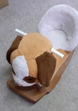 Schaukeltier für Babys ab 1 Jahr - Plüsch Schaukelpferd bis 25 kg - Schaukel