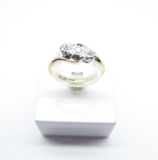 9 kt Gold Diamant Ring Drei