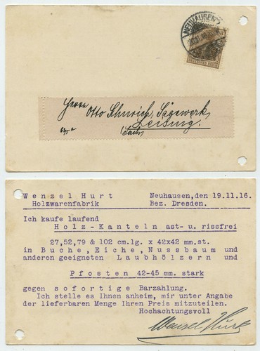 55696 postkarte neuhausen - postkarte,