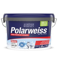 Schöner Wohnen Polarweiss Innenfarbe 1,0 Ltr.  weiß hohe Deckkraft
