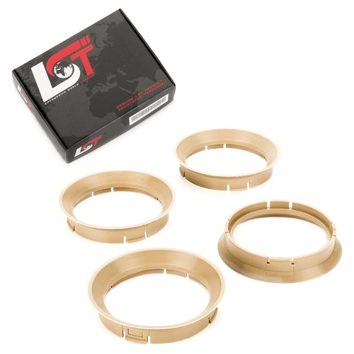 Zentrierringe grau beige - 4x, grau-beige
