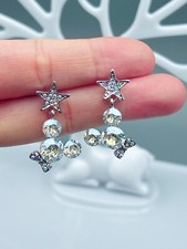 Mickey Mouse Ohrringe mit funkelnden Swarovski® Kristalle Geschenk Neu