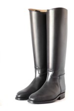 Lederreitstiefel EMBOSSY Classic ( Black Leather Riding Boots ) 44 EU / UK 9½