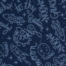 Sweat Mauna Kea by Lila-Lotta blau Weltraum  ökotex Rest 37-39 cm