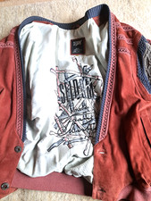 Ziegenleder mit Strick Jacke