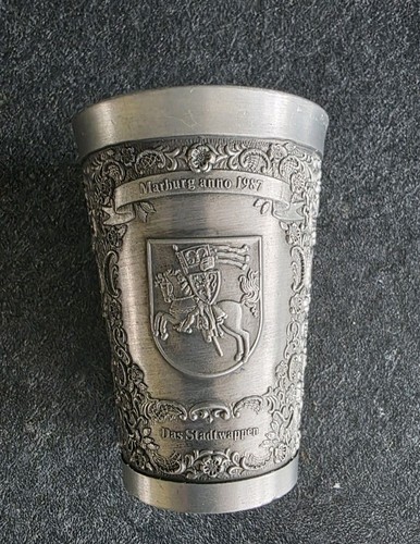 Alte zinn becher marburg 1987 - alte,