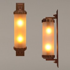 Original Art Deco Kinolampe Wandlampe 1920 Kupfer