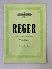 Noten. Reger. Sechs  und acht