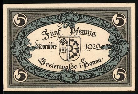 Notgeld freienwalde pom - i.,