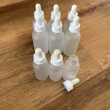 Pipettenflaschen Weißglasflaschen 6x 60ml, 3x 30ml Gebraucht