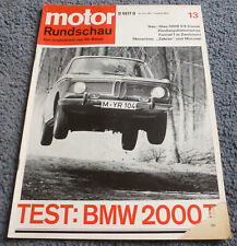 Motor Rundschau 13/67 BMW 2000 ti Neue Klasse, Glas 3000 V8 Coupe, GP Holland