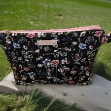 Kosmetiktasche Blumen ? Neu Selbstgenäht Gr 26-19 -10