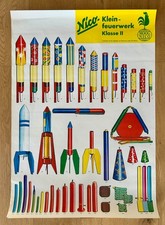 Werbe Plakat NICO Feuerwerk Klasse 2 Artikel Collage Poster Silvester A1 Format
