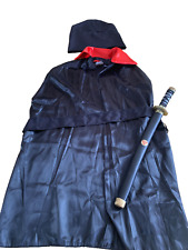 Ninja Kinderkostüm, mit Säbel, Ohne Größe, Farbe Schwarz/Rot