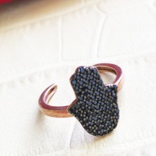 ECHT 925 Silber Ring infinity Vergoldet Strass OSMANLI 1453 Türkiye NAZAR YG1