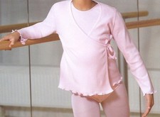 Ballett Jacke Strickjacke Gymnastik Sport Wickeljacke Mädchenjacke Rosa Tanzen