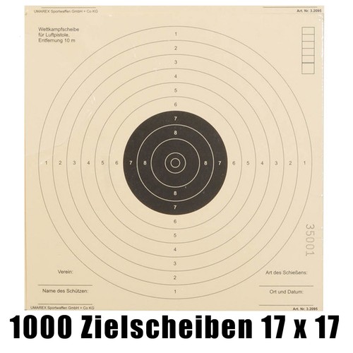 1000 luftpistolenscheiben - ,