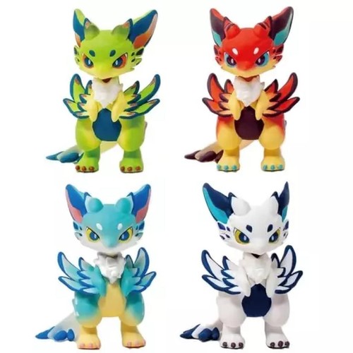 4er set kleine drachen figuren - kleine,