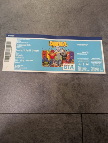 Alte konzertkarte dikka boah - dikka,