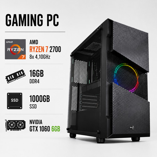 Gaming amd ryzen - pc,