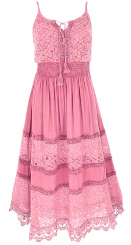 Besticktes boho sommerkleid - besticktes,