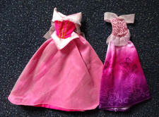 BARBIE AURORA BALLKLEIDER GEBRAUCHT MATTEL DORNRÖSCHEN DISNEY