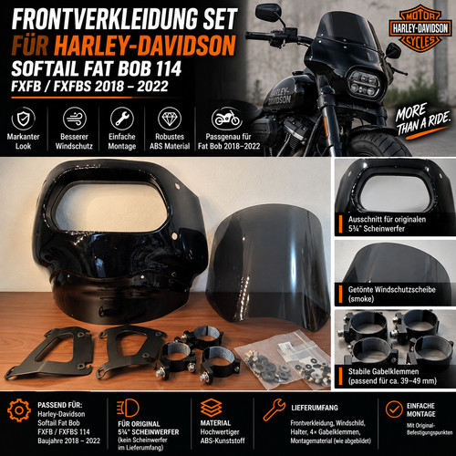 Fat bob frontverkleidung - fat,