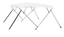 vidaXL 4-Bow Bimini Top Weiß