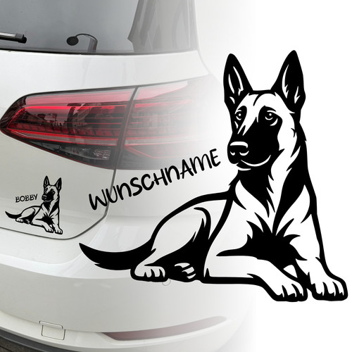 Malinois auto aufkleber - malinois,