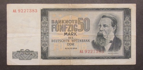 Geldschein von ddr mark - von, 50