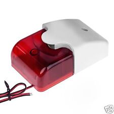 12V 12 V LED Alarm Sirene Blitzleuchte Alarmanlage Blinklicht Signalgeber 110dB