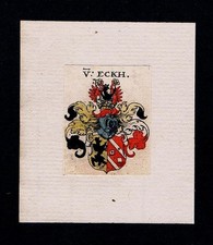 17.Jh. - von Eckh Wappen Adel