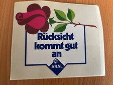 Werbe Aufkleber Aral
